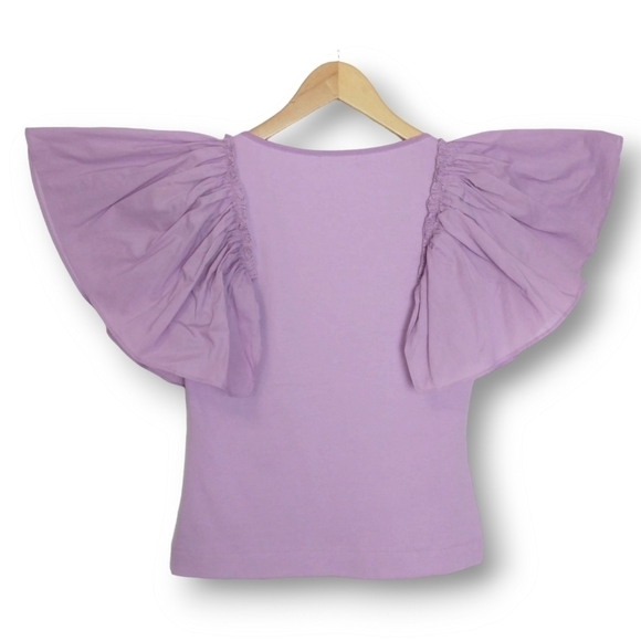 NWT BADGLEY MISCHKA ESTRAVAGANT SLEETO TOP IN ORCHID 🪻 Medium - Picture 3 of 4